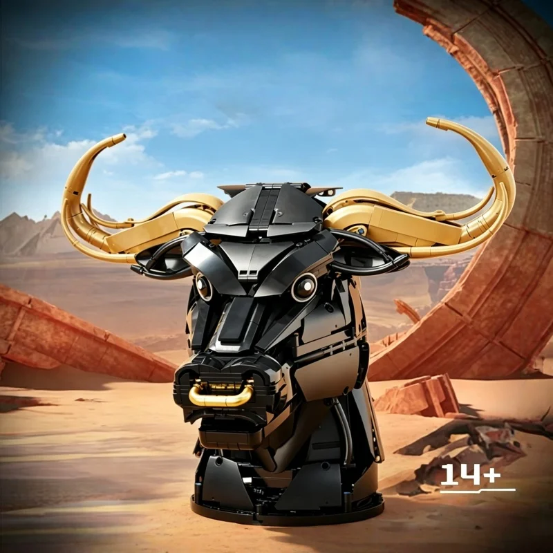 Mechanical Style Black Golden Bull Head Building Blocks Ornament MOC Assembly Model Desktop Collectible Decoration
Mechanical Style Black Golden Bull Head Building Blocks Ornament MOC Assembly Model Desktop Collectible Decoration