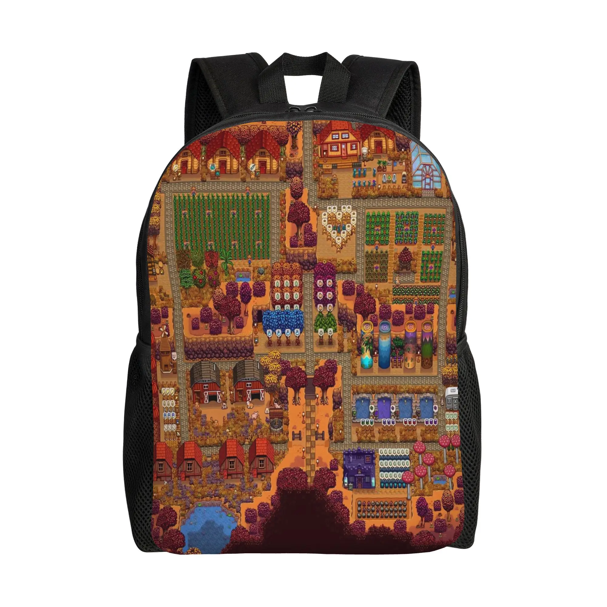 Stardew Valley Riverside Farm Backpack Youth Soft Backpacks Polyester Cool High School Bags Outdoor Designer Rucksack
Stardew Valley Riverside Farm Backpack Youth Soft Backpacks Polyester Cool High School Bags Outdoor Designer Rucksack