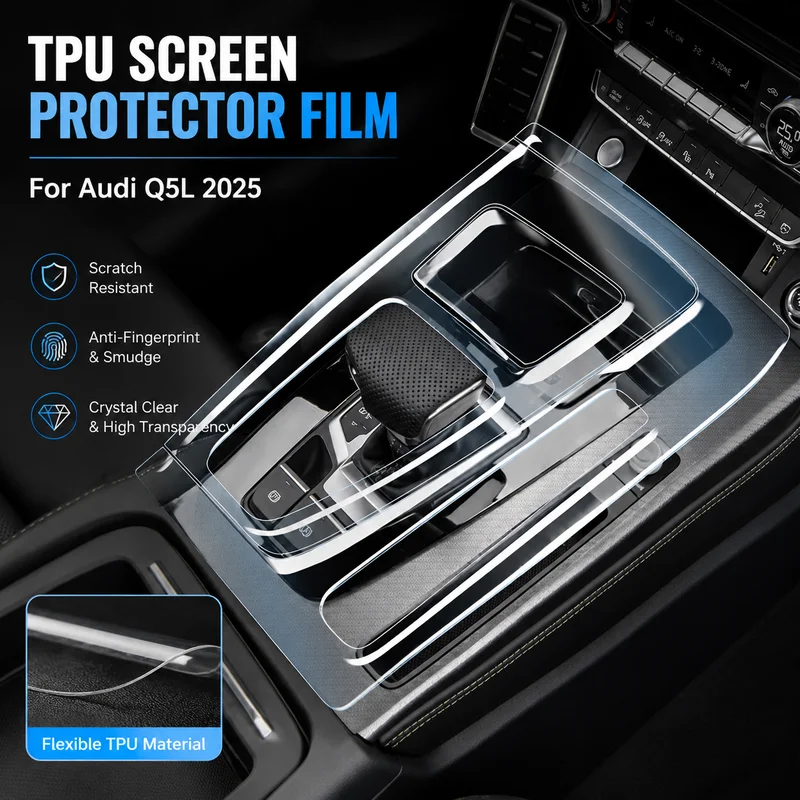 TPU Screen Protector Film for Audi Q5L 2025 Interior Center Console Car Accessories, Black, Replacement Parts
TPU Screen Protector Film for Audi Q5L 2025 Interior Center Console Car Accessories, Black, Replacement Parts