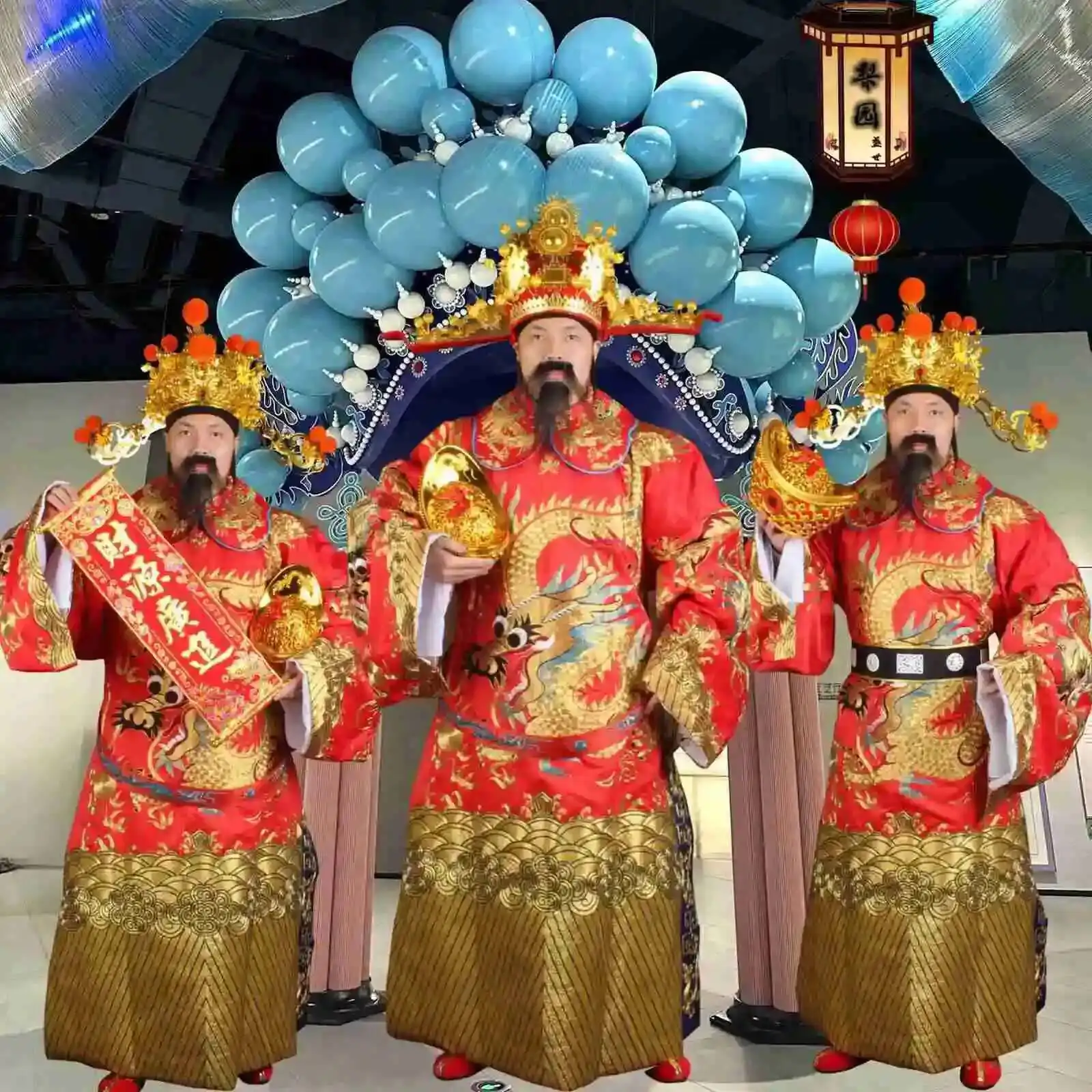High-end Fu Lu Shou Wealth God Performance Clothing For The Grand Opening Of The Company's Adult Performance At The Annual Cos
High-end Fu Lu Shou Wealth God Performance Clothing For The Grand Opening Of The Company's Adult Performance At The Annual Cos