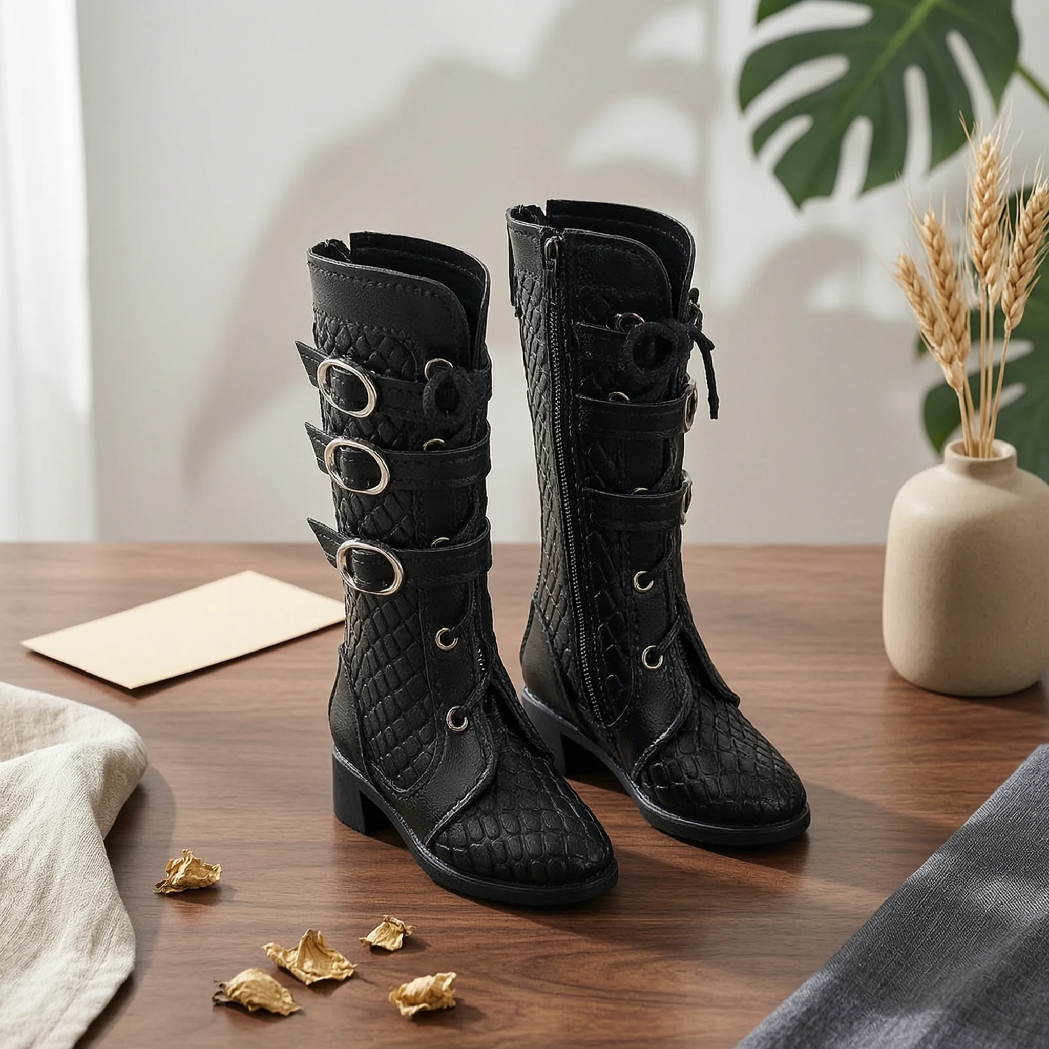 BJD Doll Boots Exquisite Workmanship SD Doll Boots Toy Accessory Classic Design Easy to Wear
BJD Doll Boots Exquisite Workmanship SD Doll Boots Toy Accessory Classic Design Easy to Wear