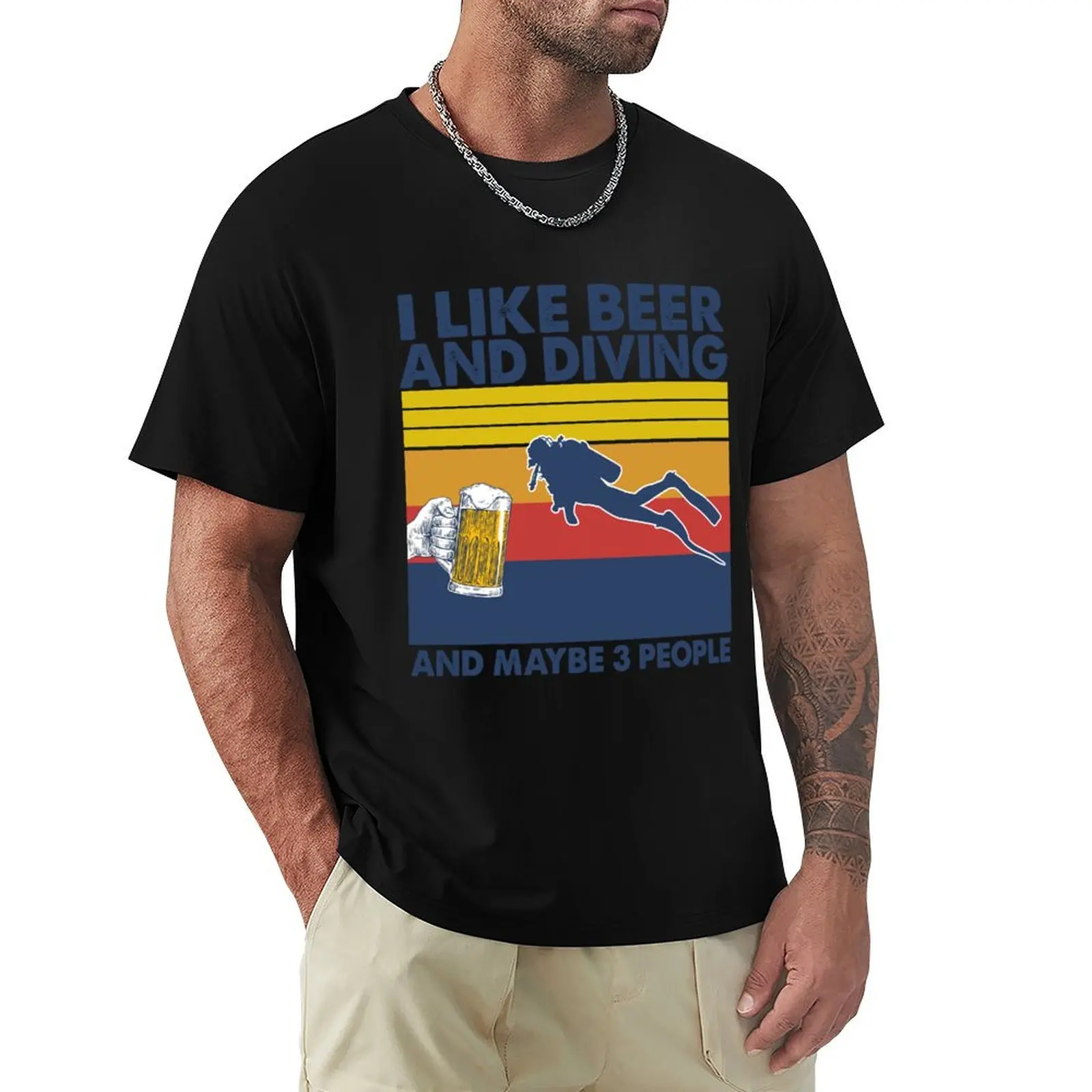 i like beer and diving and maybe 3 people T-Shirt Soft Touch Basic Cotton T-Shirt
i like beer and diving and maybe 3 people T-Shirt Soft Touch Basic Cotton T-Shirt