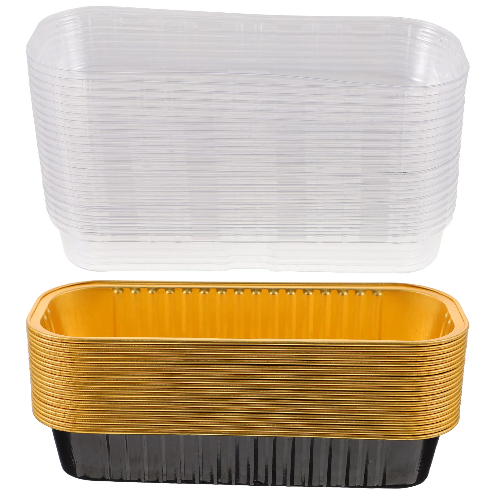 20 Pcs Bread Pan Box with Lid Mini Muffins Pans Aluminum Foil Food Containers Lids Loaf Baking
20 Pcs Bread Pan Box with Lid Mini Muffins Pans Aluminum Foil Food Containers Lids Loaf Baking