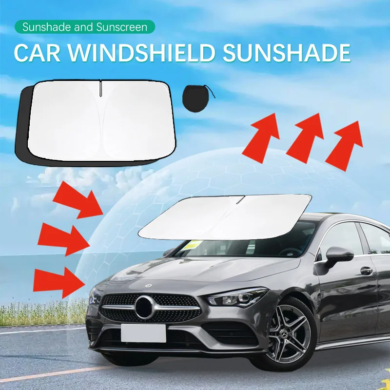 Car Sun Visor For Mercedes Benz CLA Class W177 Front Windshield Sunshade Heat Insulation Summer Cooling Auto Accessories
Car Sun Visor For Mercedes Benz CLA Class W177 Front Windshield Sunshade Heat Insulation Summer Cooling Auto Accessories