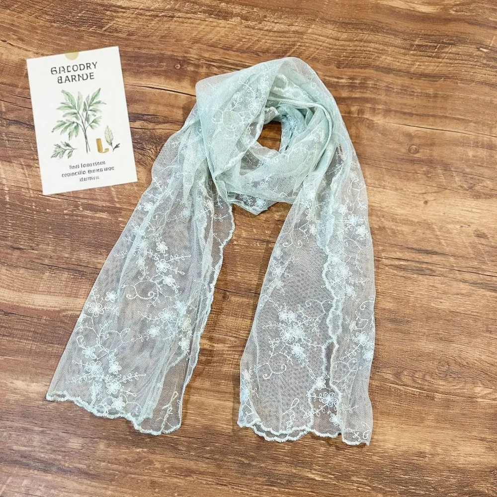 New Lace Embroidery Lace Scarf Literary Yarn Elegant Embroidery Scarf Korean Style Long Scarf Elegant
New Lace Embroidery Lace Scarf Literary Yarn Elegant Embroidery Scarf Korean Style Long Scarf Elegant