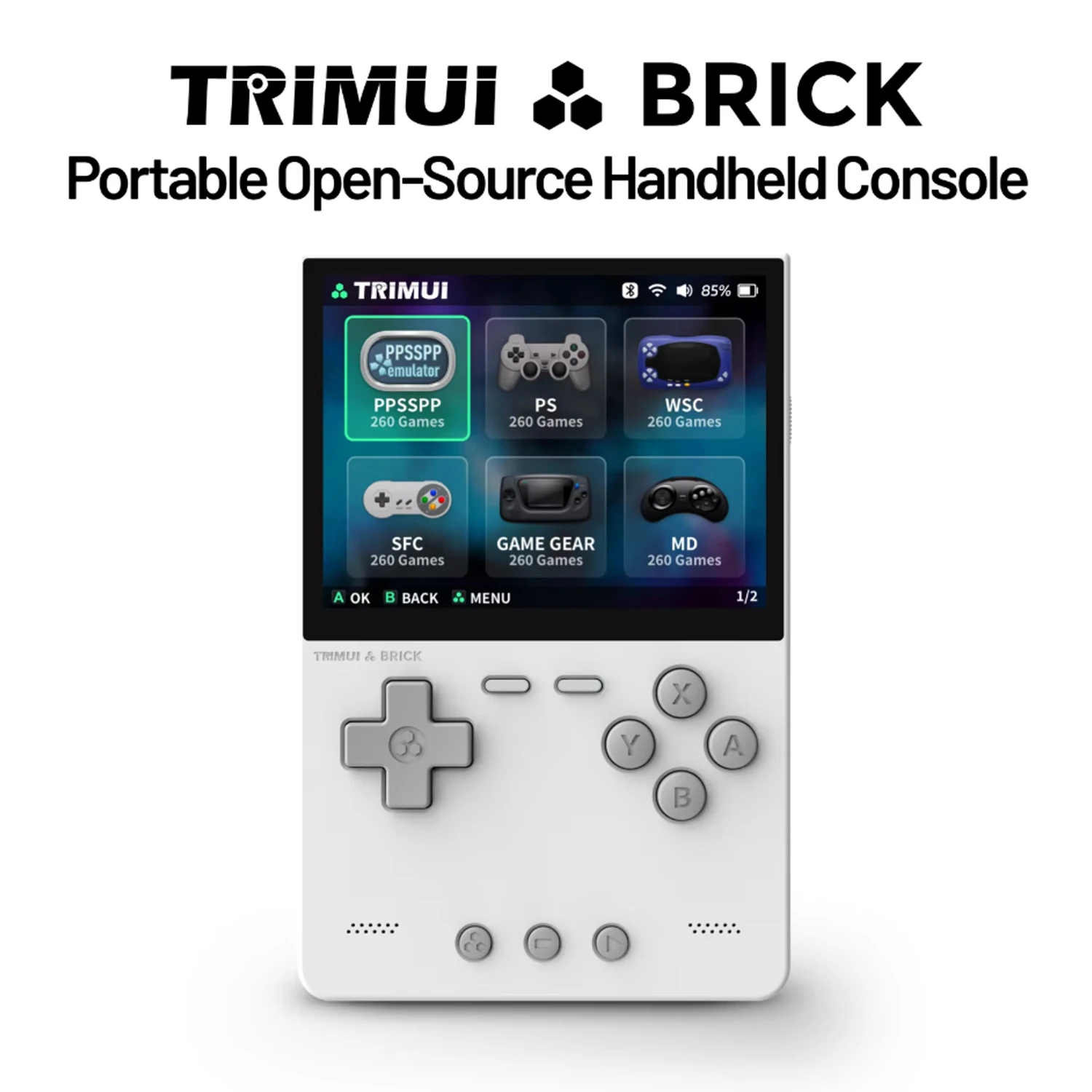 TRIMUI BRICK Retro Handheld Game Console 3.2'' IPS Screen A133P Linux System Trimui UI Metal Back Panel Key LED Game Player Gift
TRIMUI BRICK Retro Handheld Game Console 3.2'' IPS Screen A133P Linux System Trimui UI Metal Back Panel Key LED Game Player Gift