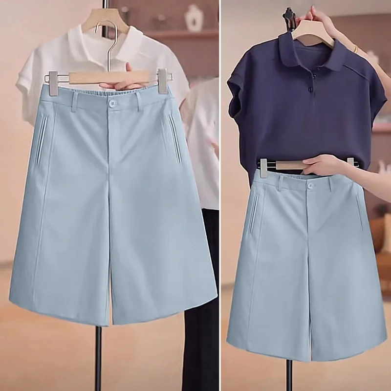 Women's summer thin shorts for petite figures, new casual suit pants, high-waisted slimming straight-leg women's pants
Women's summer thin shorts for petite figures, new casual suit pants, high-waisted slimming straight-leg women's pants