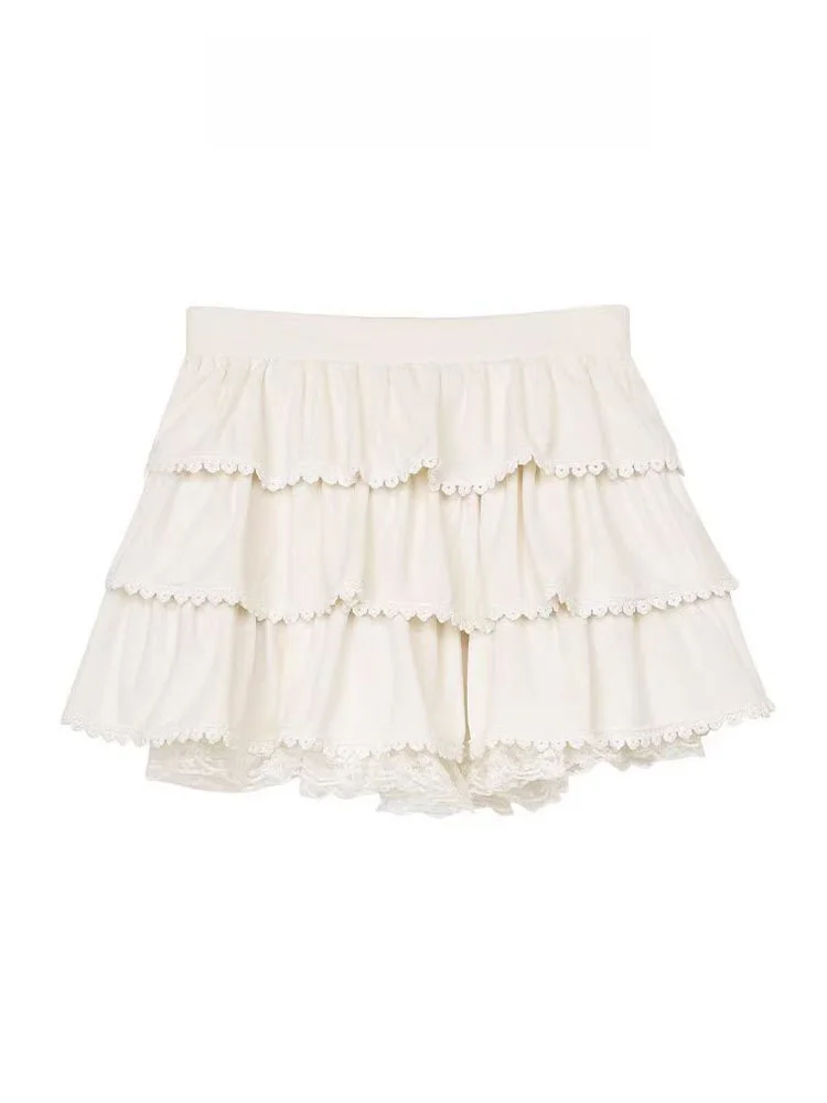 Нежная балетная юбка с кружевной отделкой, пышная многоярусная юбка с высокой талией, женская модная юбка миди для весны и осени, белая
Нежная балетная юбка с кружевной отделкой, пышная многоярусная юбка с высокой талией, женская модная юбка миди для весны и осени, белая