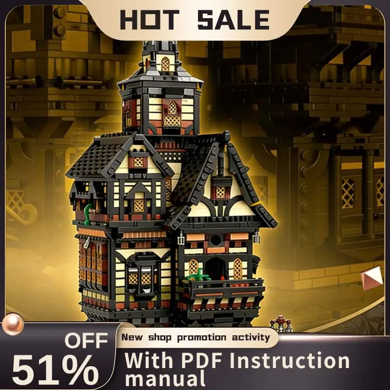 New 6811Pcs Moc European Medieval Street View The Sage Towerhouse Model Diy Creative Ideas Bricks Toy Birthday Gift Blocks
New 6811Pcs Moc European Medieval Street View The Sage Towerhouse Model Diy Creative Ideas Bricks Toy Birthday Gift Blocks