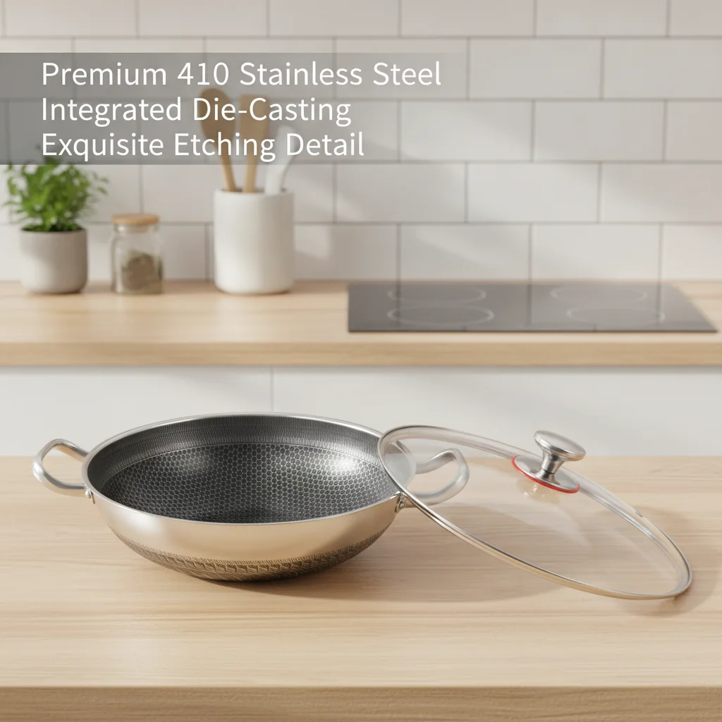 tainless Steel Frying Pan 13.2", 410 SS Sauté Pan with Tempered Glass Lid, Deep Fry Pan for Induction, Gas, Electric Stoves, Dishwasher-Safe Cooking Skillet for 3-4 People
tainless Steel Frying Pan 13.2", 410 SS Sauté Pan with Tempered Glass Lid, Deep Fry Pan for Induction, Gas, Electric Stoves, Dishwasher-Safe Cooking Skillet for 3-4 People
