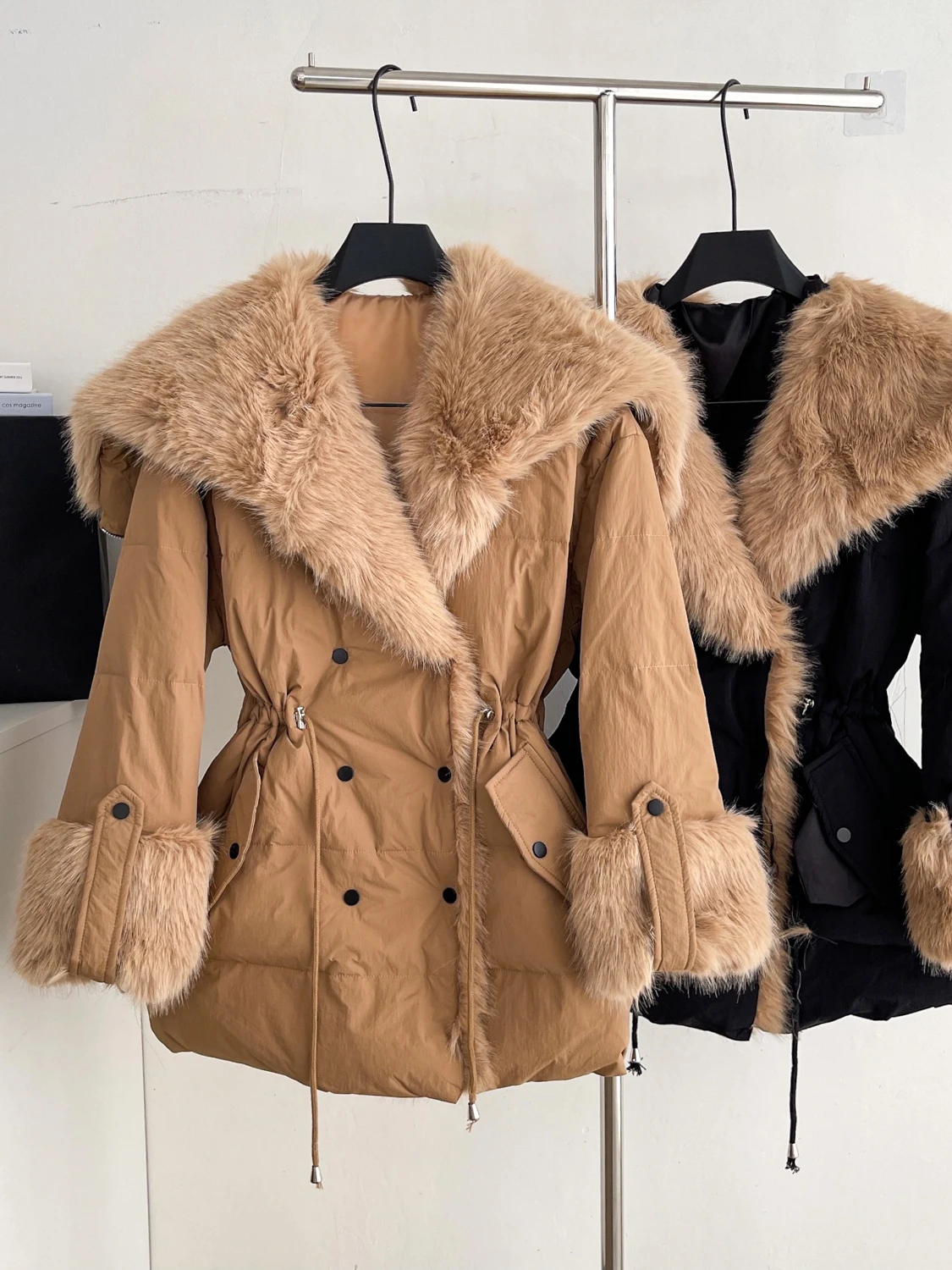 Ele Women's Long Coat with Stand Collar Dstring Design Cotton Blend Faionable Autumn Winter Outerwear
Ele Women's Long Coat with Stand Collar Dstring Design Cotton Blend Faionable Autumn Winter Outerwear