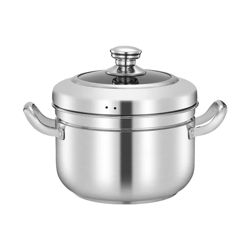 Yjq small steamer stainless steel household thickened drain rice steamer single-layer multi-purpose cooking soup pot
Yjq small steamer stainless steel household thickened drain rice steamer single-layer multi-purpose cooking soup pot