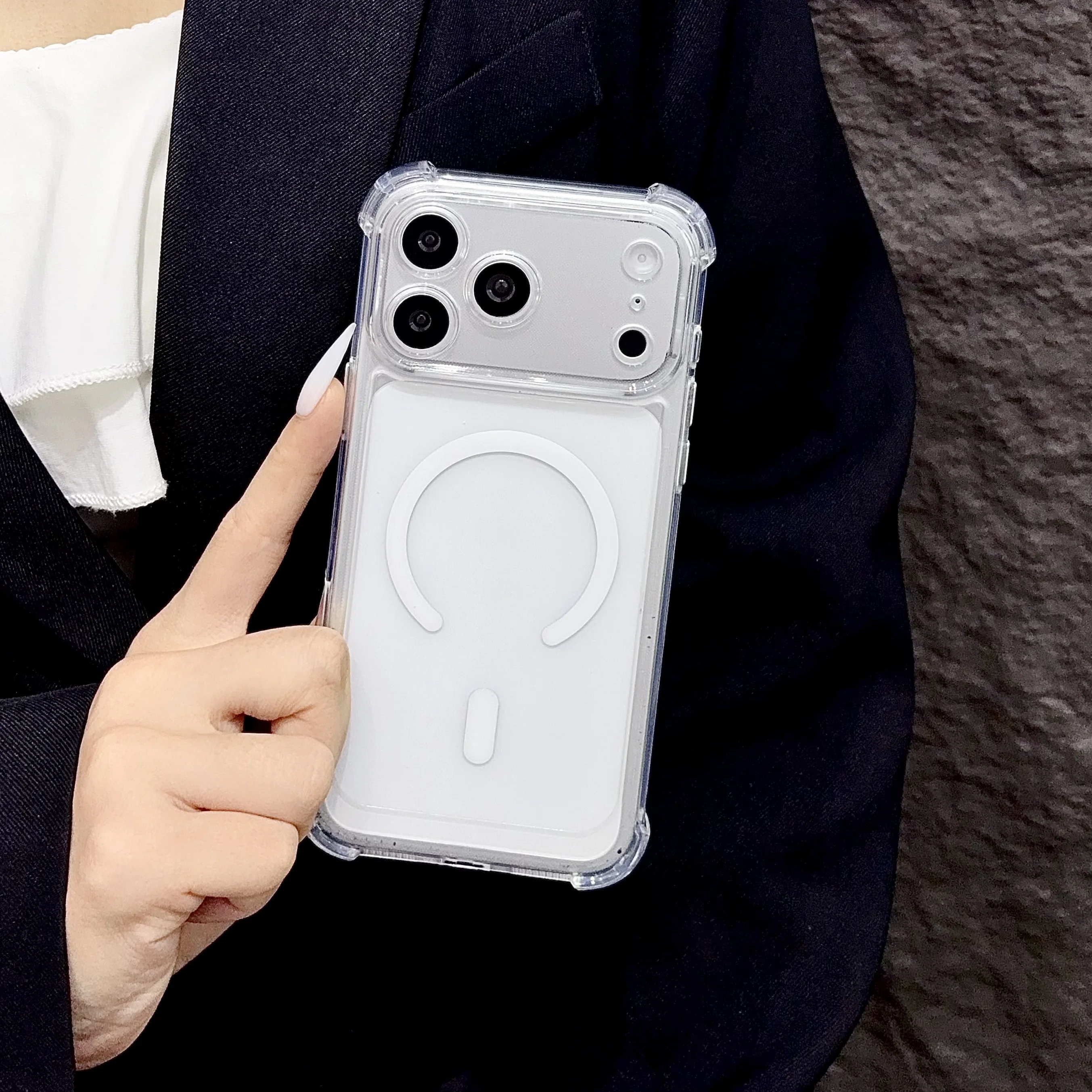 For Magsafe Case iPhone 17 16 15 14 13 12 11 Pro Max 17e 16e Air Cushion Shockproof Clear Phone Case Four Corner Silicone Cover
For Magsafe Case iPhone 17 16 15 14 13 12 11 Pro Max 17e 16e Air Cushion Shockproof Clear Phone Case Four Corner Silicone Cover