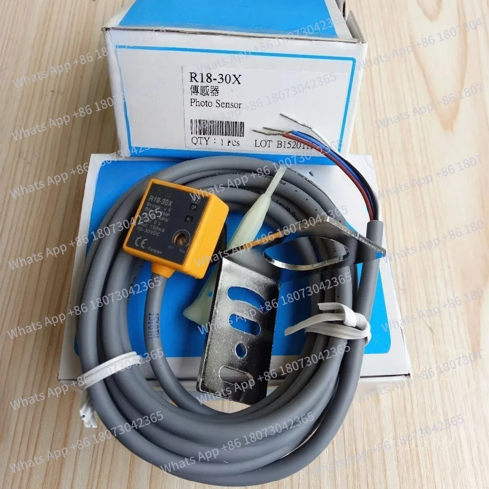 Фотоэлектрические датчики R18-30X NO, оригинальные, новые, ультракороткие трубчатые, типа M18
Фотоэлектрические датчики R18-30X NO, оригинальные, новые, ультракороткие трубчатые, типа M18