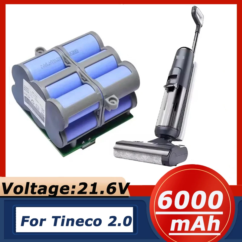 21.6V 6000mAh Replacement Battery For Tineco FLOOR ONE 2.0 S5 PRO 2 S5 Smart S5 Steam Floor Scrubber Accessories Parts
21.6V 6000mAh Replacement Battery For Tineco FLOOR ONE 2.0 S5 PRO 2 S5 Smart S5 Steam Floor Scrubber Accessories Parts