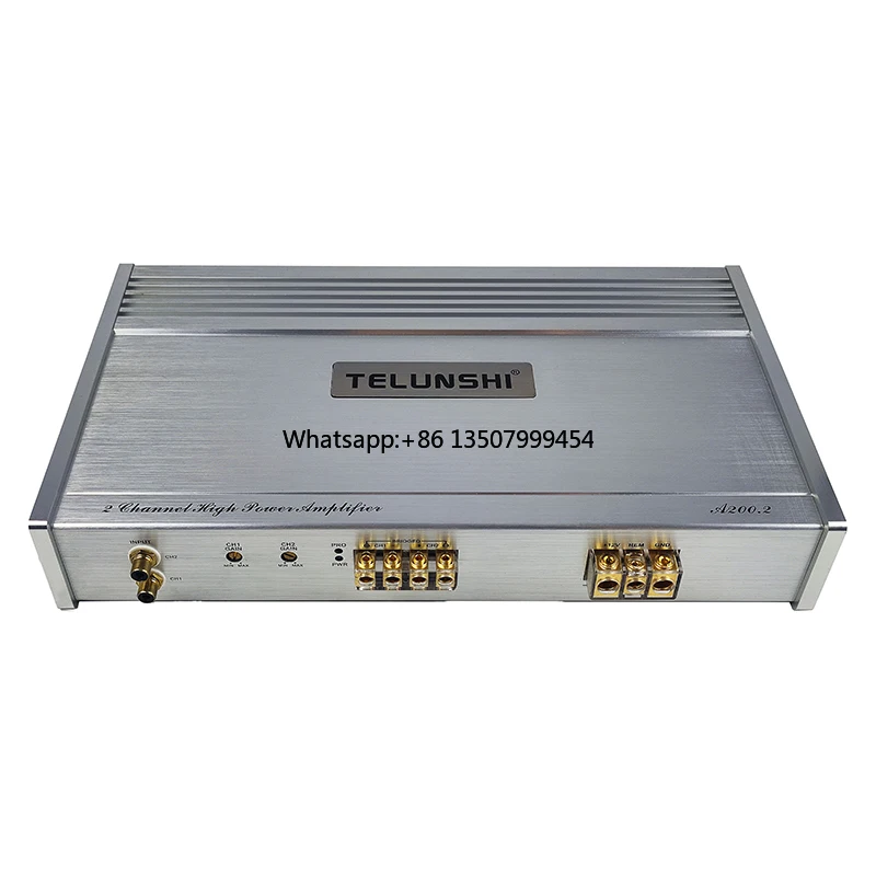 Factory Direct 2-Channel Class AB Car Amplifier Aluminium Audio Crossovers Mono Power Amplifier High Quality Car Audio Equipment
Factory Direct 2-Channel Class AB Car Amplifier Aluminium Audio Crossovers Mono Power Amplifier High Quality Car Audio Equipment