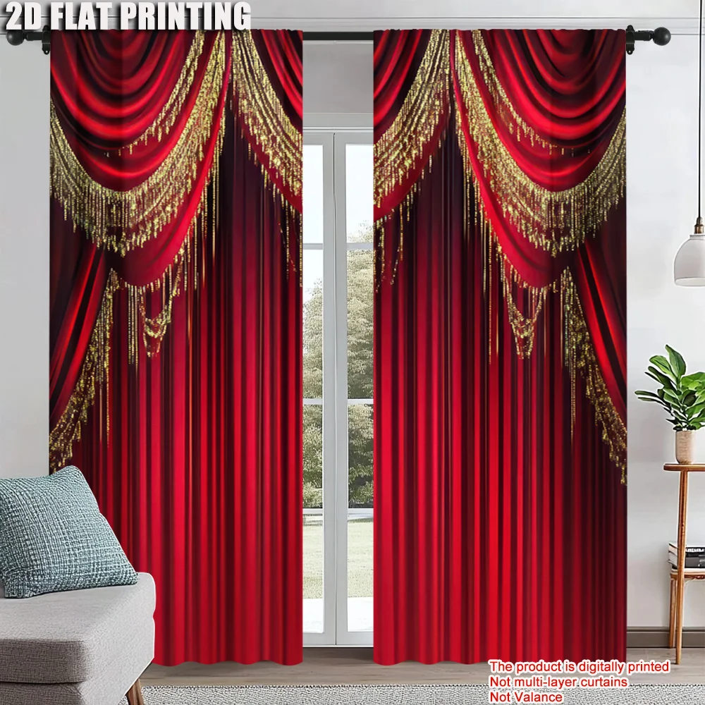 2Pcs Elegant Red Curtain Modern Design For Home Decor Perfect For Bedroom Office Kitchen Living Room Study Room
2Pcs Elegant Red Curtain Modern Design For Home Decor Perfect For Bedroom Office Kitchen Living Room Study Room