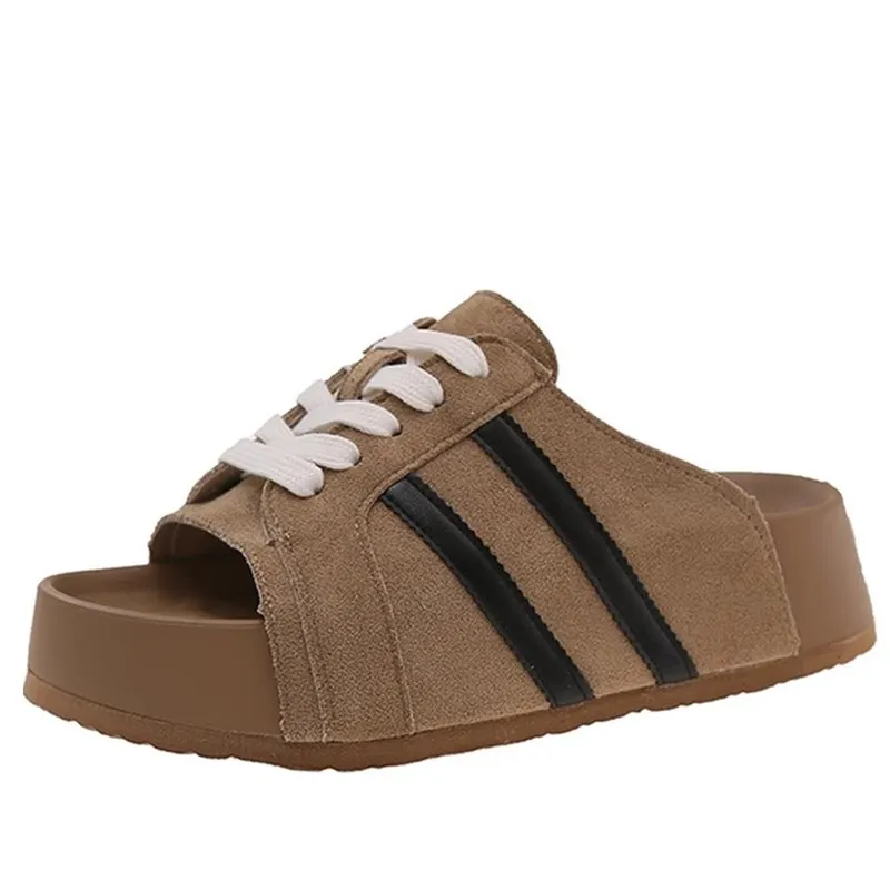 Летние женские туфли-лодочки на плоской подошве, тапочки на платформе, женские сандалии, дизайнерские трендовые шлепанцы 2025 года, повседневные кроссовки, мягкие Zapatos Muje
Летние женские туфли-лодочки на плоской подошве, тапочки на платформе, женские сандалии, дизайнерские трендовые шлепанцы 2025 года, повседневные кроссовки, мягкие Zapatos Muje