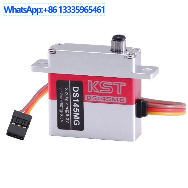KST DS145MG5.2kg High Speed Digital Metal Servo CNC Shell Glider Fixed Wing Steel Gear Servo
KST DS145MG5.2kg High Speed Digital Metal Servo CNC Shell Glider Fixed Wing Steel Gear Servo