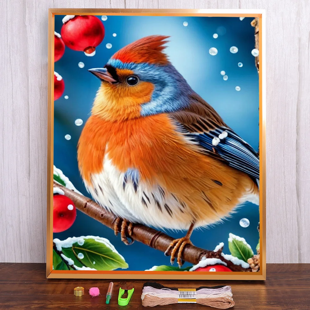 Robin Bird Printed Cross Stitch DIY Embroidery Set DMC Threads Craft Painting Handicraft Needlework Stamped Jewelry Different
Robin Bird Printed Cross Stitch DIY Embroidery Set DMC Threads Craft Painting Handicraft Needlework Stamped Jewelry Different