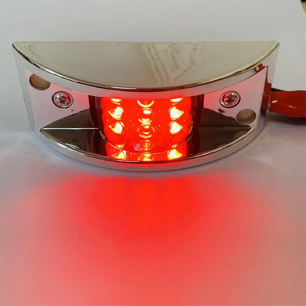 A Pair Of New 12Led Electroplated Side Lights Truck Light Guide Side Tail Lights 12-24V Truck Marker Lights
A Pair Of New 12Led Electroplated Side Lights Truck Light Guide Side Tail Lights 12-24V Truck Marker Lights