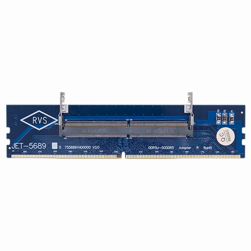 Карта адаптера VO-DDR5 для ноутбука и настольного компьютера Карта адаптера памяти 1,1 В U-DIMM с конструкцией защиты от перегрузки по току
Карта адаптера VO-DDR5 для ноутбука и настольного компьютера Карта адаптера памяти 1,1 В U-DIMM с конструкцией защиты от перегрузки по току