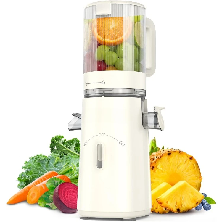 Cold Press Juicer, Juicer Machines with Large Feeding Chute, Powerful Slow Juicer with Pulp Seperation, 99.6% Juice Puri
Cold Press Juicer, Juicer Machines with Large Feeding Chute, Powerful Slow Juicer with Pulp Seperation, 99.6% Juice Puri