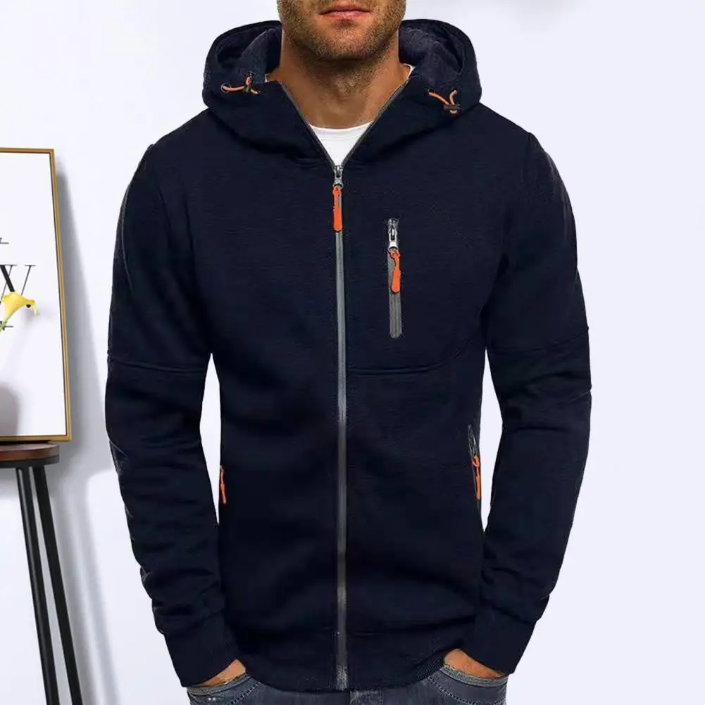 Men Autumn Winter Coat Zipper Pockets Hooded Drawstring Cardigan Thick Warm Long Sleeve Soft Elastic Cuff Men Winter Jacket
Men Autumn Winter Coat Zipper Pockets Hooded Drawstring Cardigan Thick Warm Long Sleeve Soft Elastic Cuff Men Winter Jacket