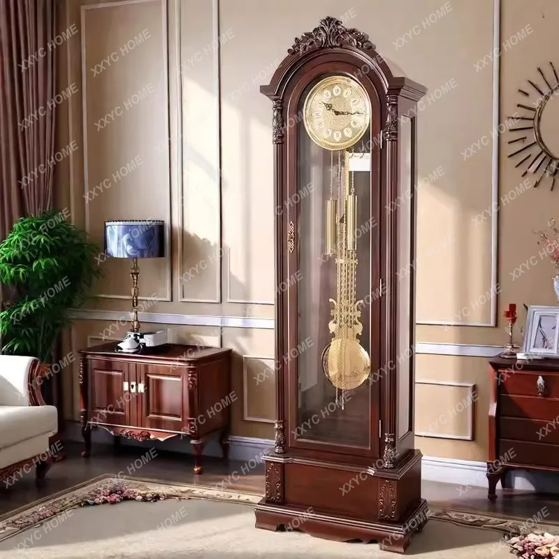 S1saa Living room high-end light luxury floor-to-ceiling retro solid wood vertical seat clock
S1saa Living room high-end light luxury floor-to-ceiling retro solid wood vertical seat clock