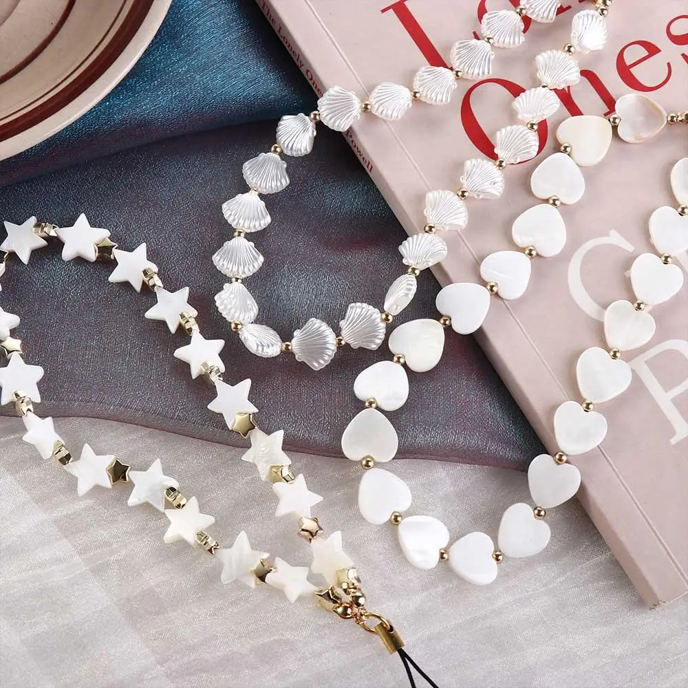 Phone Accessories Simple Shell Beaded Pendant Love Heart Phone Strap Phone Charm Mobile Phone Lanyard Mobile Phone Chain
Phone Accessories Simple Shell Beaded Pendant Love Heart Phone Strap Phone Charm Mobile Phone Lanyard Mobile Phone Chain