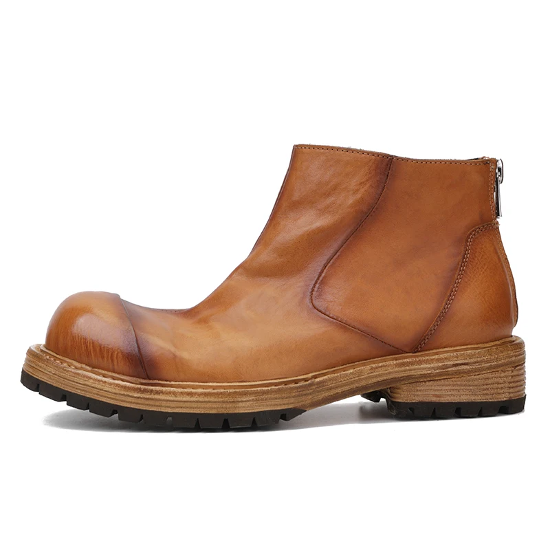 Luxury Vintage Men Chelsea Boots Genuine Leather Thick Sole Outdoor Wear-resistant Work Shoes British Business Ankle Boots
Luxury Vintage Men Chelsea Boots Genuine Leather Thick Sole Outdoor Wear-resistant Work Shoes British Business Ankle Boots