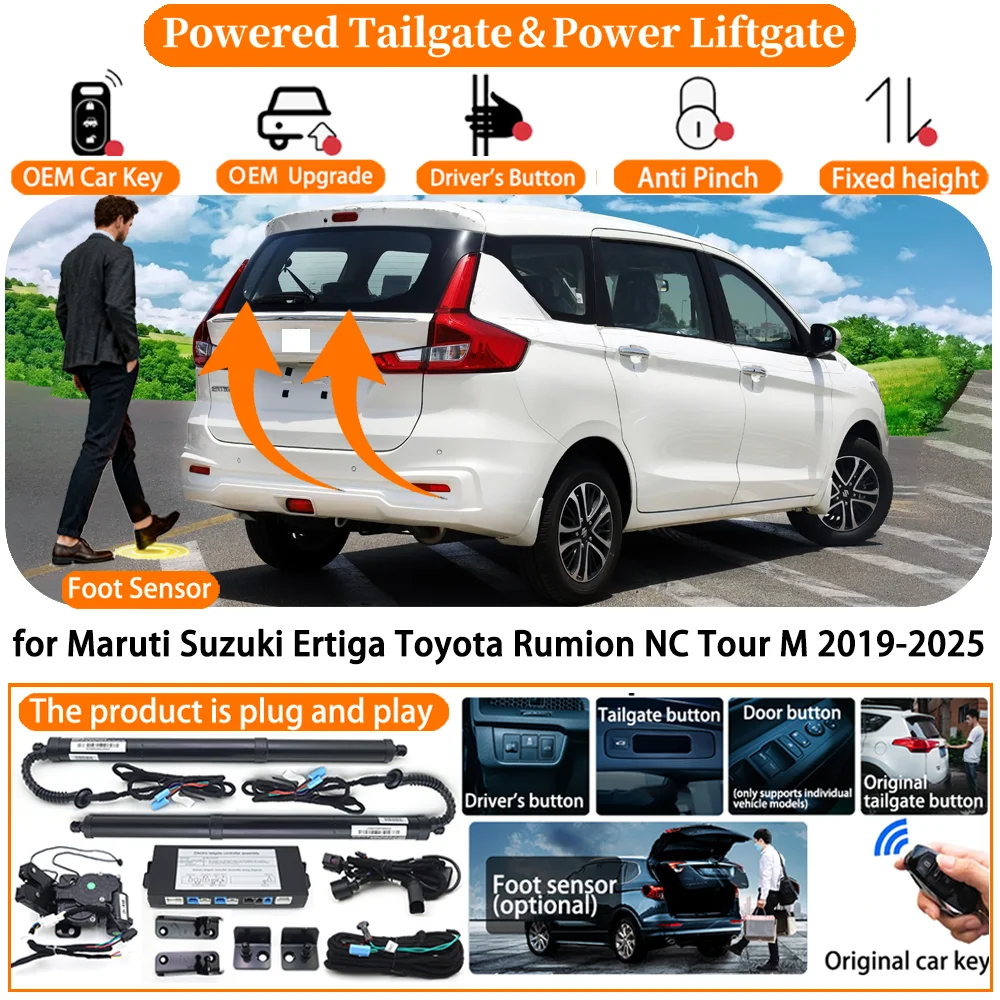 Powered Tailgate for Maruti Suzuki Ertiga Toyota Rumion NC Tour M 2019-2025 Automatic Electric Power Tailgate Tail Gate Lift kit
Powered Tailgate for Maruti Suzuki Ertiga Toyota Rumion NC Tour M 2019-2025 Automatic Electric Power Tailgate Tail Gate Lift kit