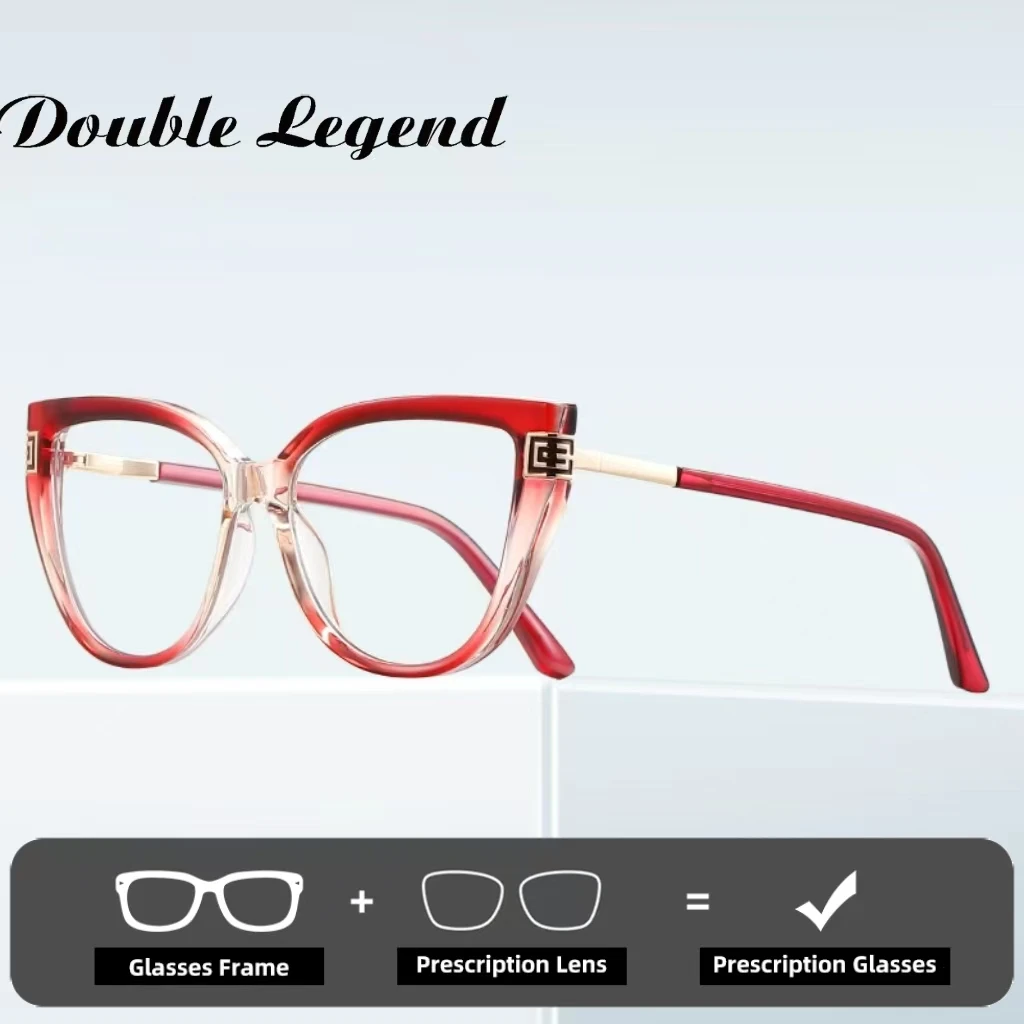 Double Legend High quality Cat eye Myopia Glasses Frame Fashion Women TR90 Anti-blue Light Custom Prescription Reading Eyewear
Double Legend High quality Cat eye Myopia Glasses Frame Fashion Women TR90 Anti-blue Light Custom Prescription Reading Eyewear