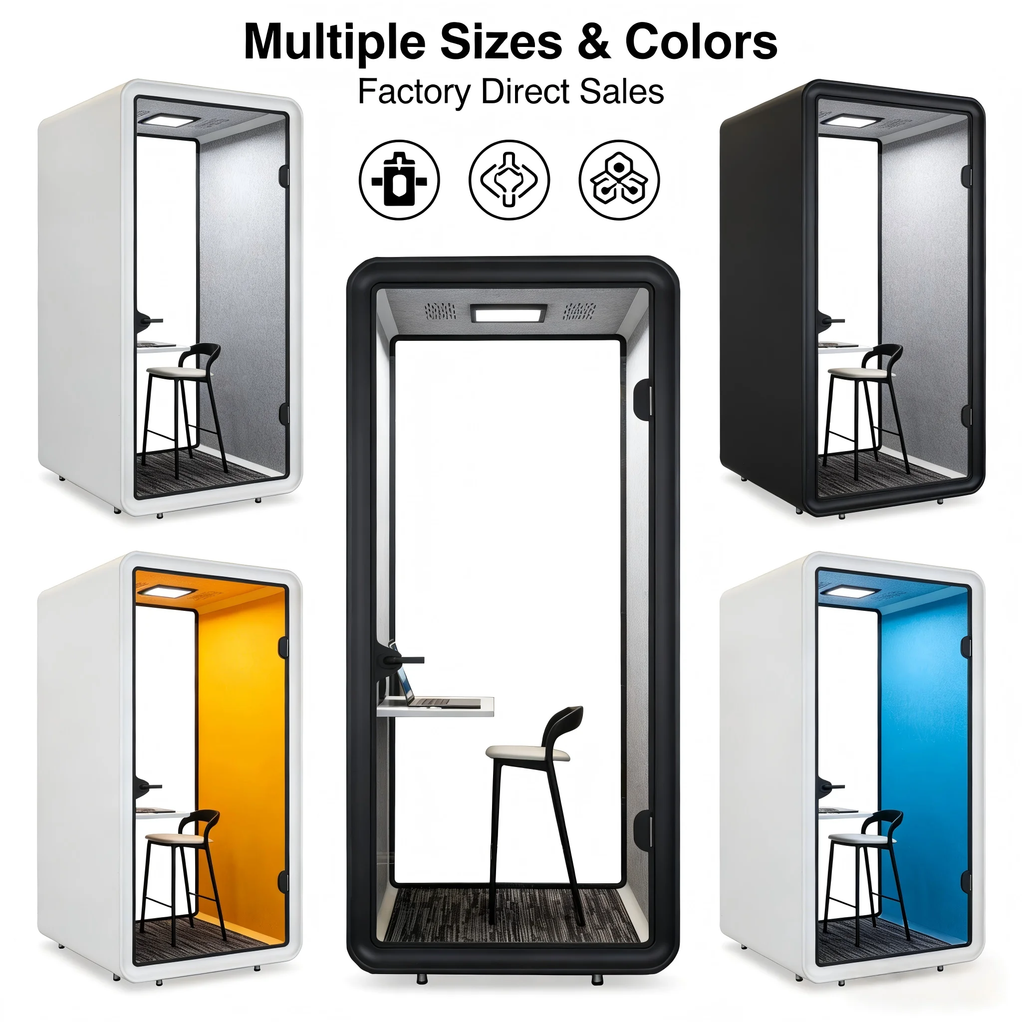 The Fourth Generation Modern Aluminum Alloy Office Cabin Soundproof Room Home Office Warehouse Hotel Villa With Custom Color Sil
The Fourth Generation Modern Aluminum Alloy Office Cabin Soundproof Room Home Office Warehouse Hotel Villa With Custom Color Sil