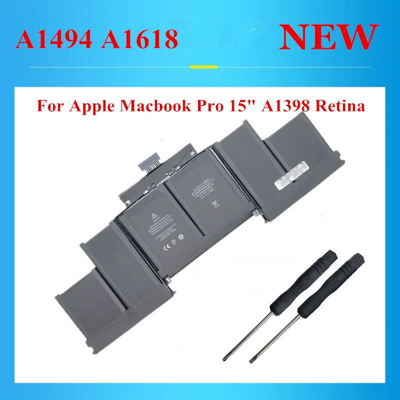 NEW high-quality Laptop Battery A1494 A1618 For Apple Macbook Pro 15" A1398 Retina
NEW high-quality Laptop Battery A1494 A1618 For Apple Macbook Pro 15" A1398 Retina