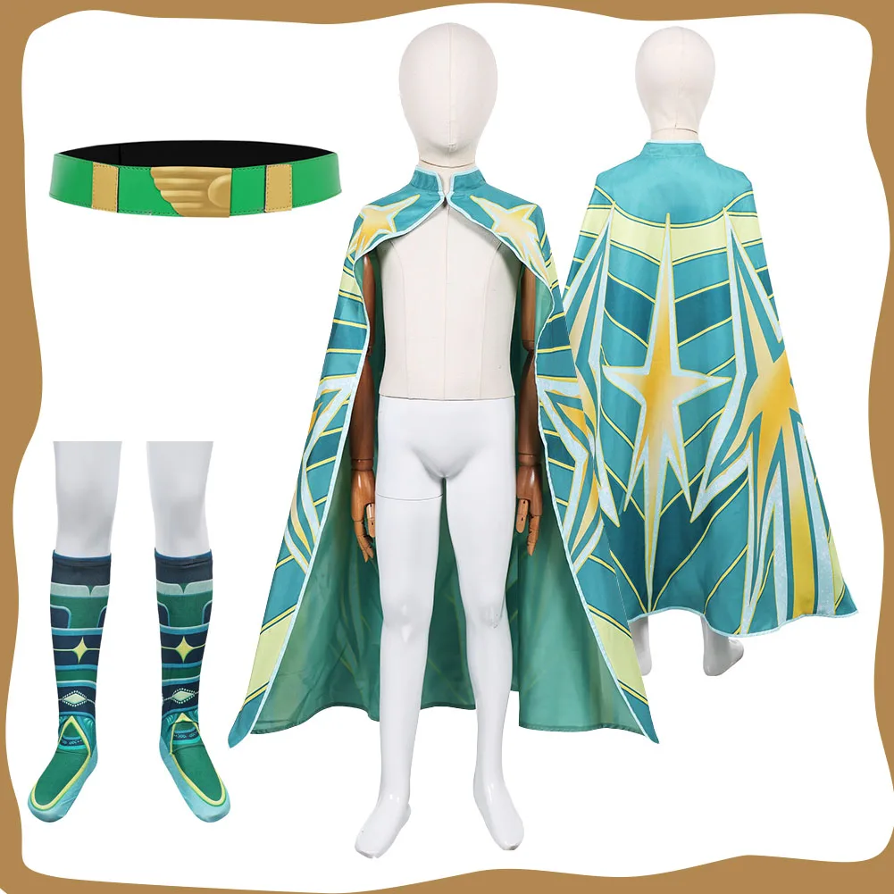 Boys Elio Cosplay Costume for Kids Children Roleplay Green Cloak Belt Socks Cartoon Movie Clothes Halloween Carnival Party Suit
Boys Elio Cosplay Costume for Kids Children Roleplay Green Cloak Belt Socks Cartoon Movie Clothes Halloween Carnival Party Suit
