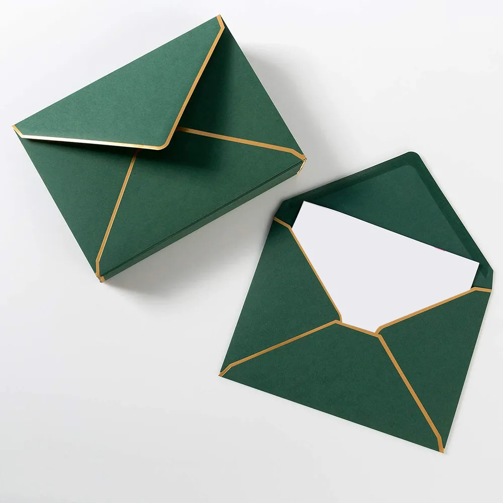 Practical-100 Pack A7 Envelopes 5 X 7 Card Envelopes V Flap Envelopes With Gold Borders For Gift Cards, Invitations
Practical-100 Pack A7 Envelopes 5 X 7 Card Envelopes V Flap Envelopes With Gold Borders For Gift Cards, Invitations