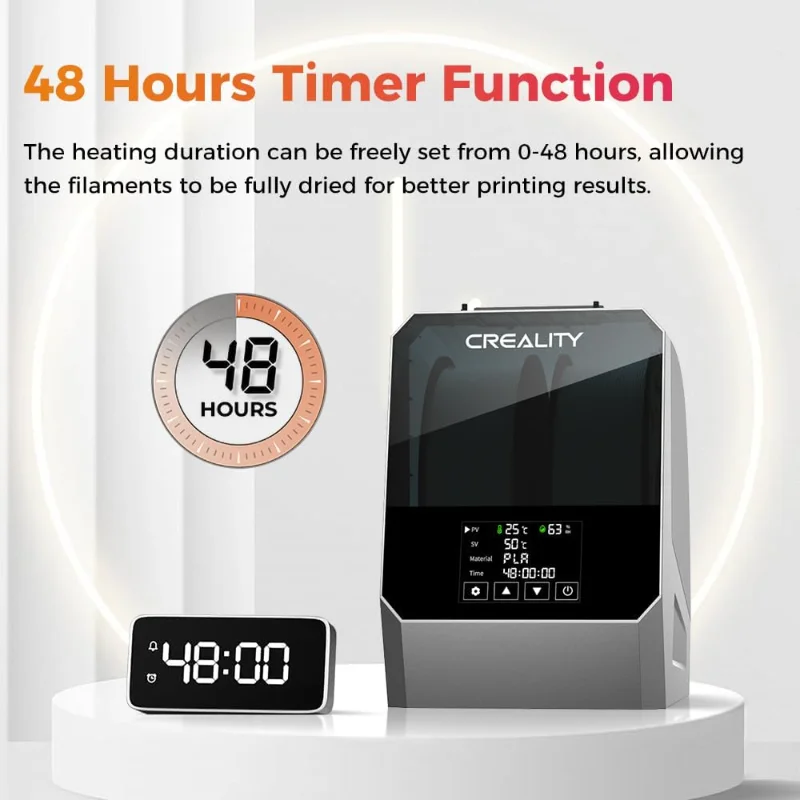 PI Filament Dryer Plus,3D Printer Filament Dry Box with 360° Heating,Upgraded Filament Dehydrator Storage Box Support Nylon ABS
PI Filament Dryer Plus,3D Printer Filament Dry Box with 360° Heating,Upgraded Filament Dehydrator Storage Box Support Nylon ABS