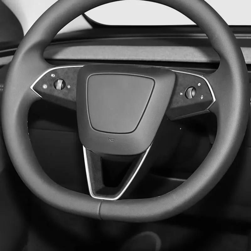 For Tesla Model 3 (2024-) Mode Y (2025-) Made of Alcantara Steering Wheel Trim Frame Sticker Car Interior Tuning Accessories
For Tesla Model 3 (2024-) Mode Y (2025-) Made of Alcantara Steering Wheel Trim Frame Sticker Car Interior Tuning Accessories