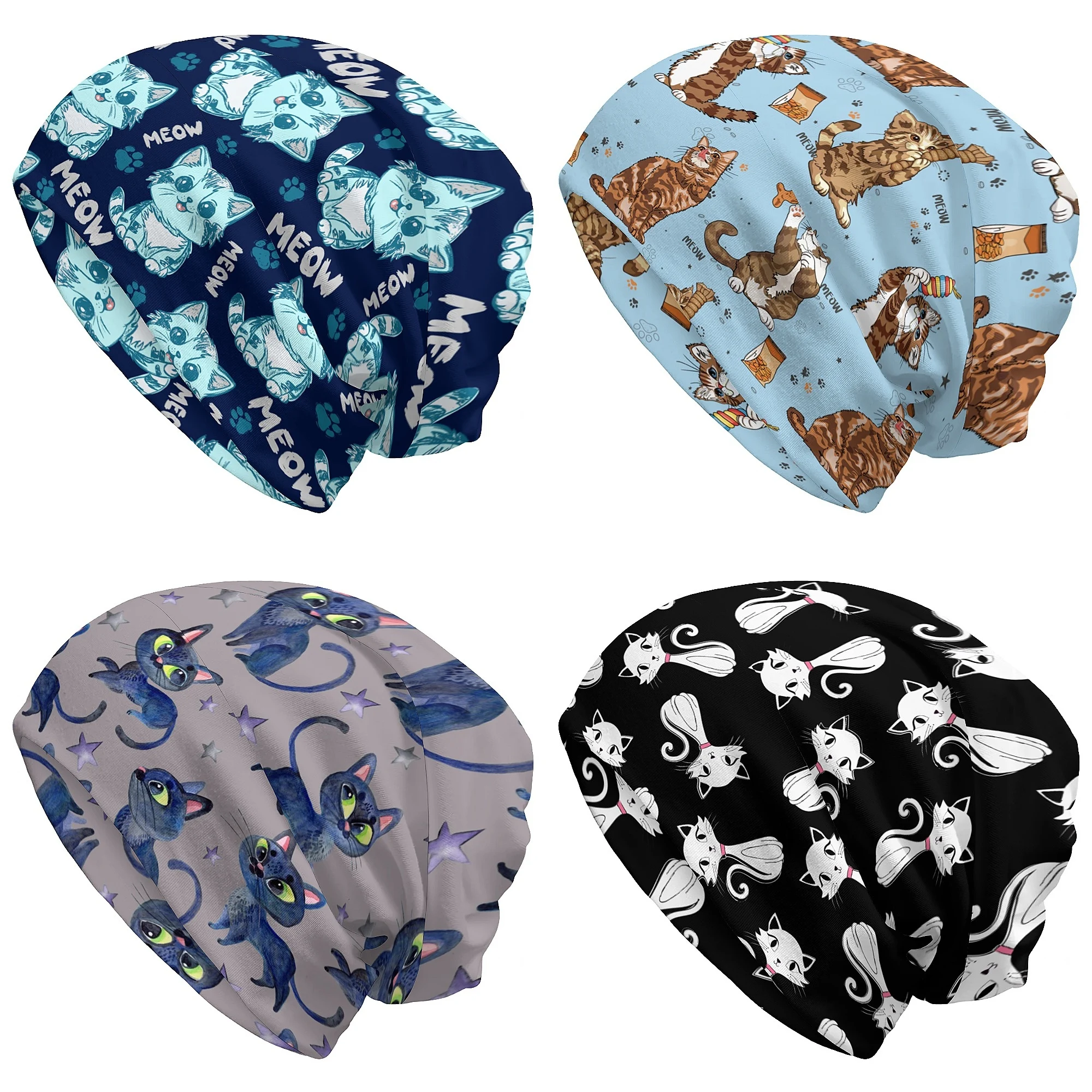 Cartoon cute cat pattern skull hat Soft knit hat, unisexes, comfortable and warm, fashion trend headwear, ideal holiday gift
Cartoon cute cat pattern skull hat Soft knit hat, unisexes, comfortable and warm, fashion trend headwear, ideal holiday gift