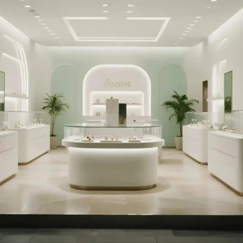 custom.White Wood Frame Glass Jewelry Showcase Bright Color Boutique Stores
custom.White Wood Frame Glass Jewelry Showcase Bright Color Boutique Stores