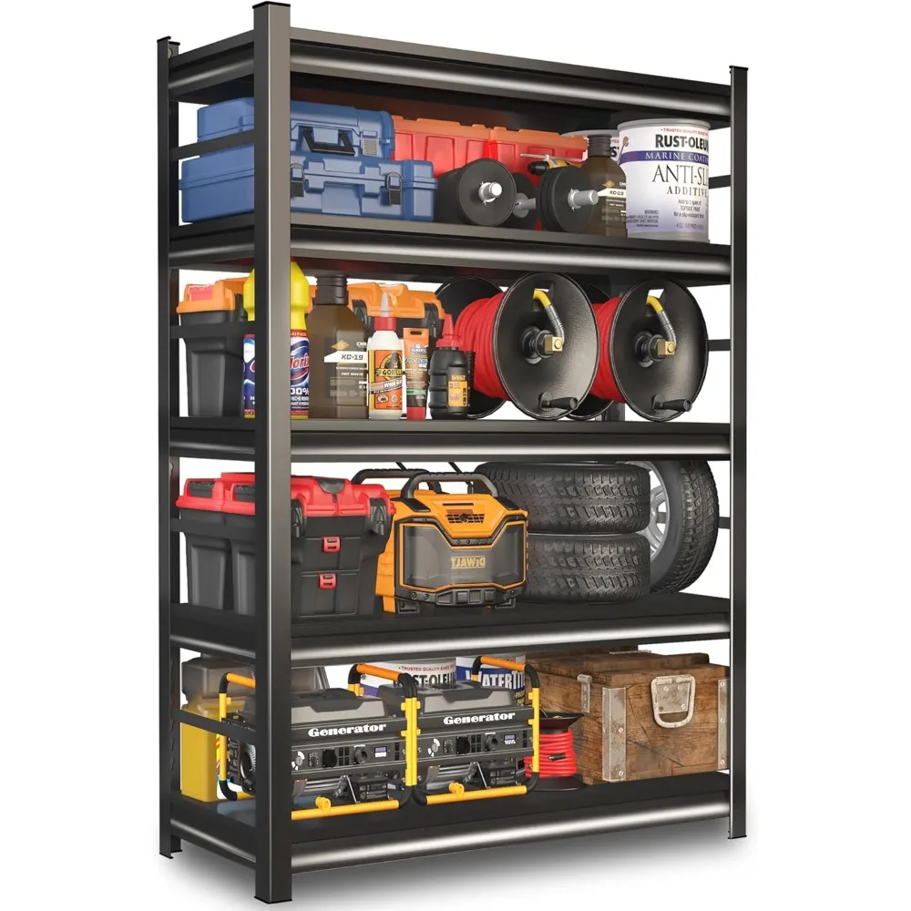 78-Inch Storage Shelf, Garage Shelf, 3,000 lb. Adjustable Garage Shelf, 5-Tier Metal Shelving Unit for Basement Shelves
78-Inch Storage Shelf, Garage Shelf, 3,000 lb. Adjustable Garage Shelf, 5-Tier Metal Shelving Unit for Basement Shelves