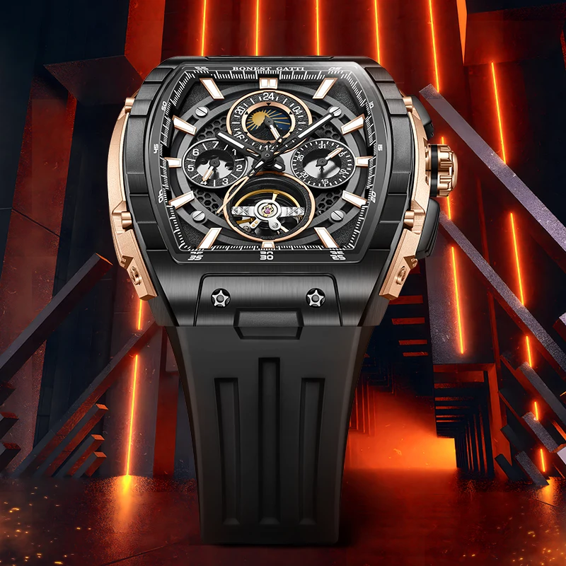 BONEST GATTI German Watch Automatic Mechanical Watch 2025 Edition Skeleton Luminous Men's Watch Birthday Gift for Boyfriend
BONEST GATTI German Watch Automatic Mechanical Watch 2025 Edition Skeleton Luminous Men's Watch Birthday Gift for Boyfriend