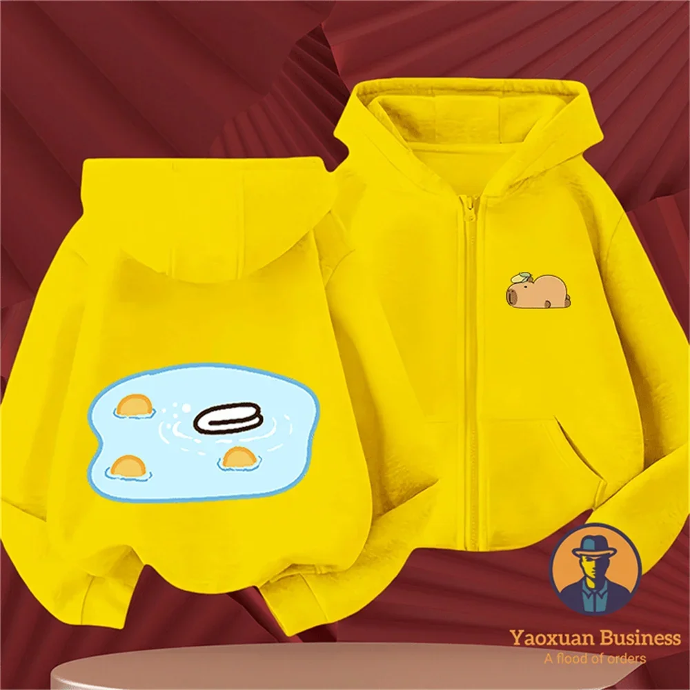 Lightweight Warm Autumn Winter Pure Cotton 2D Capybara Cartoon Casual Kids Hoodie
Lightweight Warm Autumn Winter Pure Cotton 2D Capybara Cartoon Casual Kids Hoodie