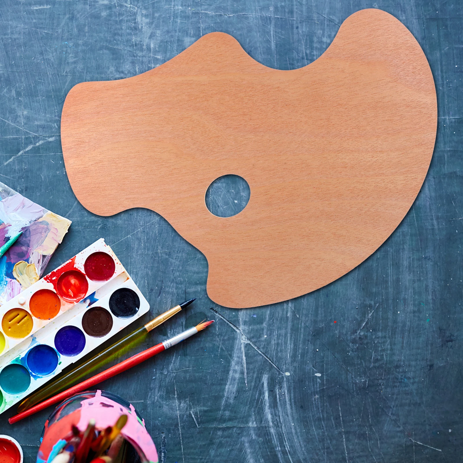 Oil Painting Palette Ergonomic Wooden Hand Held for Mixing Colors Thumb Hole Watercolor Supplies Paint Tray
Oil Painting Palette Ergonomic Wooden Hand Held for Mixing Colors Thumb Hole Watercolor Supplies Paint Tray