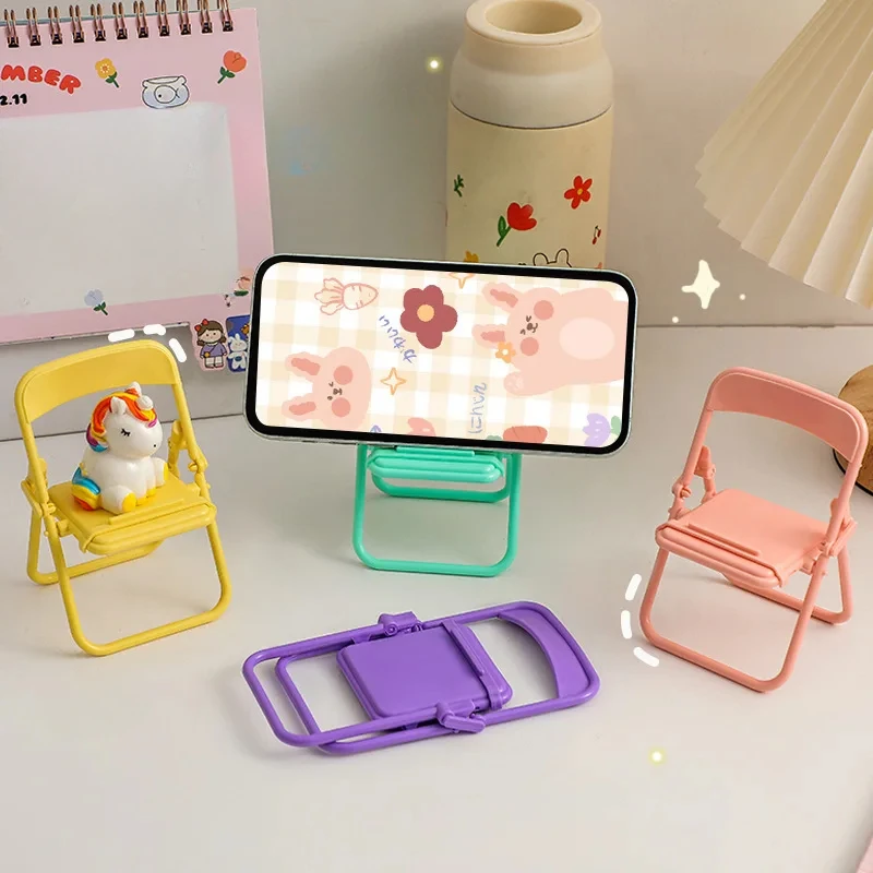 2Pcs Cute Macaron Color Folding Chair Phone Stand Creative Fun Desktop Lazy Bracket for Women Kids Watching Movies Phone Holder
2Pcs Cute Macaron Color Folding Chair Phone Stand Creative Fun Desktop Lazy Bracket for Women Kids Watching Movies Phone Holder