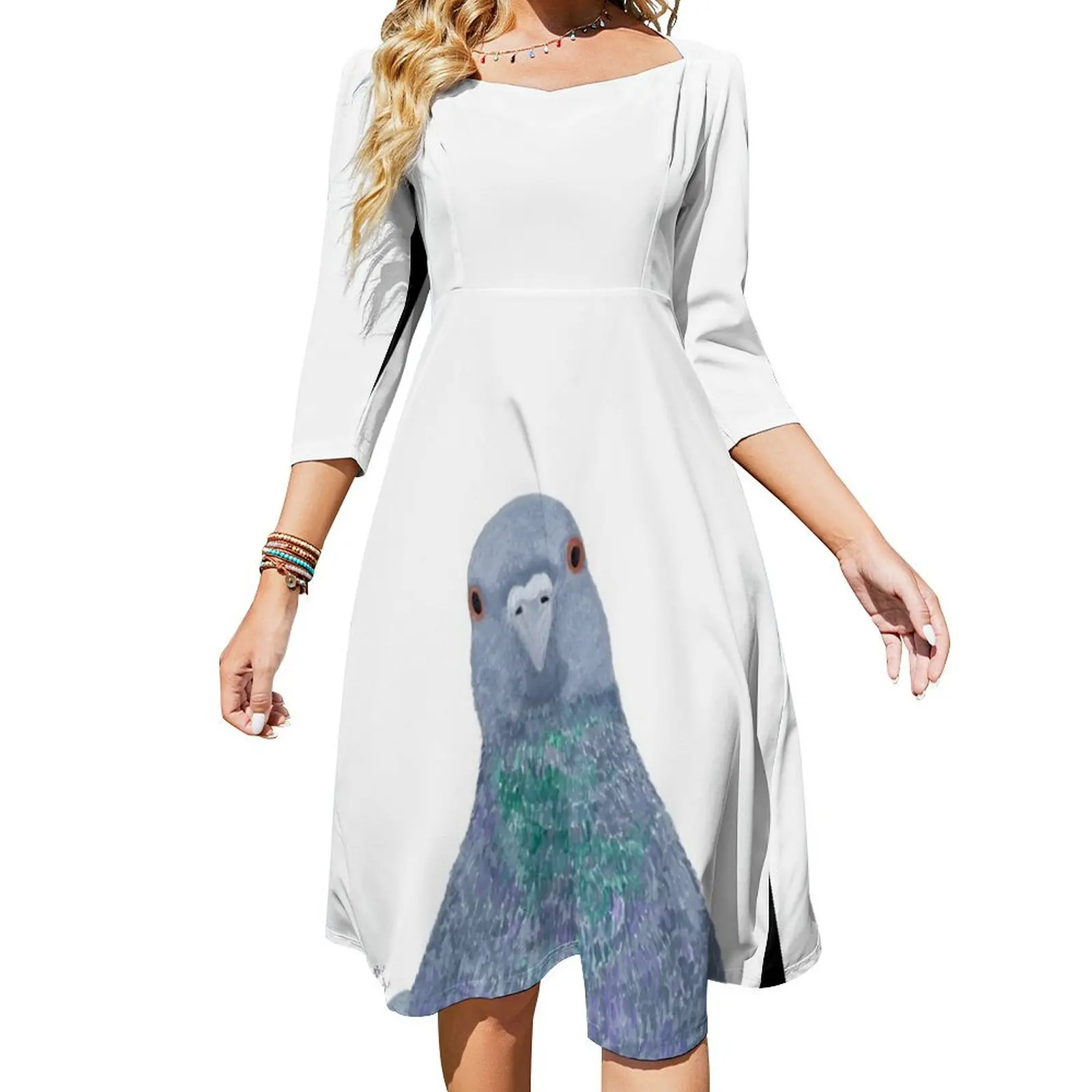 Pigeon Wild Rock Dove Bird Flare Dress loose women's dress summer dress women 2024 Long
Pigeon Wild Rock Dove Bird Flare Dress loose women's dress summer dress women 2024 Long
