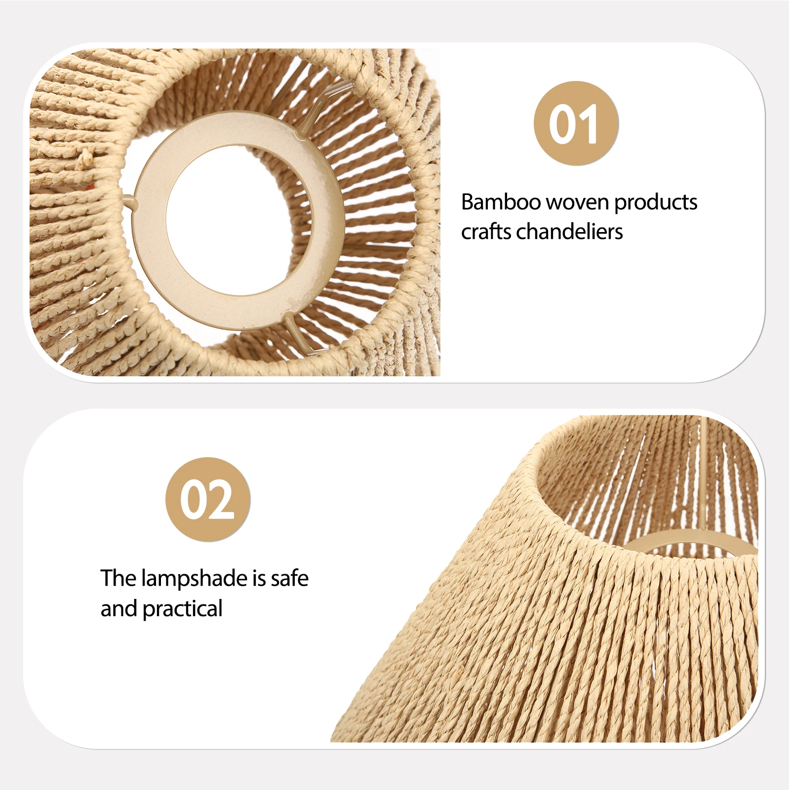 Vintage Lampshade Bamboo Woven Rustic Light Illumination Home Decor Pendant Ceiling Lamp Shade Retro Straw Rope
Vintage Lampshade Bamboo Woven Rustic Light Illumination Home Decor Pendant Ceiling Lamp Shade Retro Straw Rope