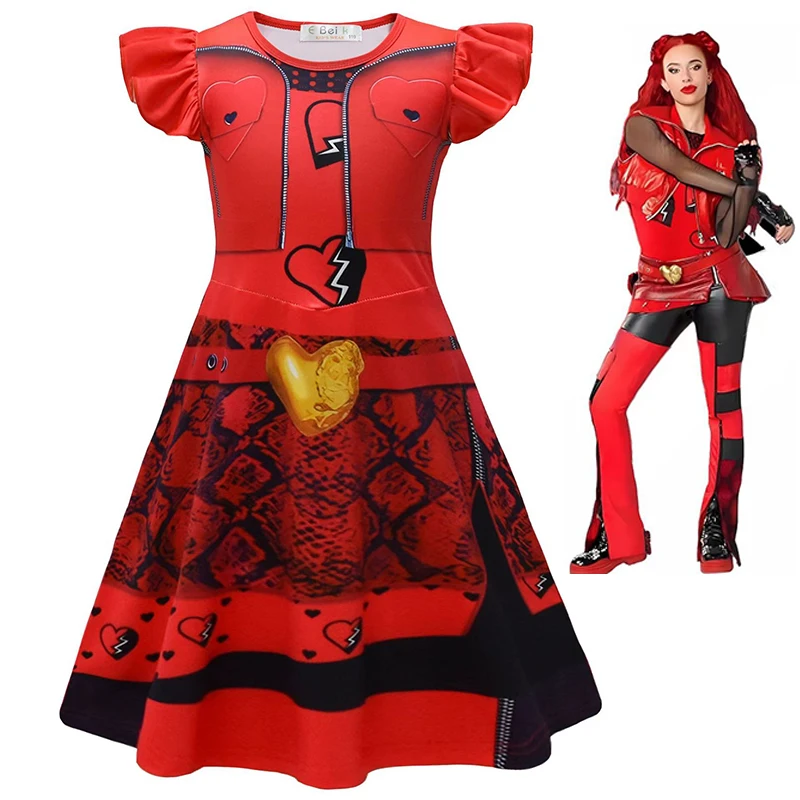 New Movie The Rise of Red Clothes for Kids D-Descendants 4 Red Cosplay Costume Girls Short Sleeves Princess Dress Party Vestidos
New Movie The Rise of Red Clothes for Kids D-Descendants 4 Red Cosplay Costume Girls Short Sleeves Princess Dress Party Vestidos
