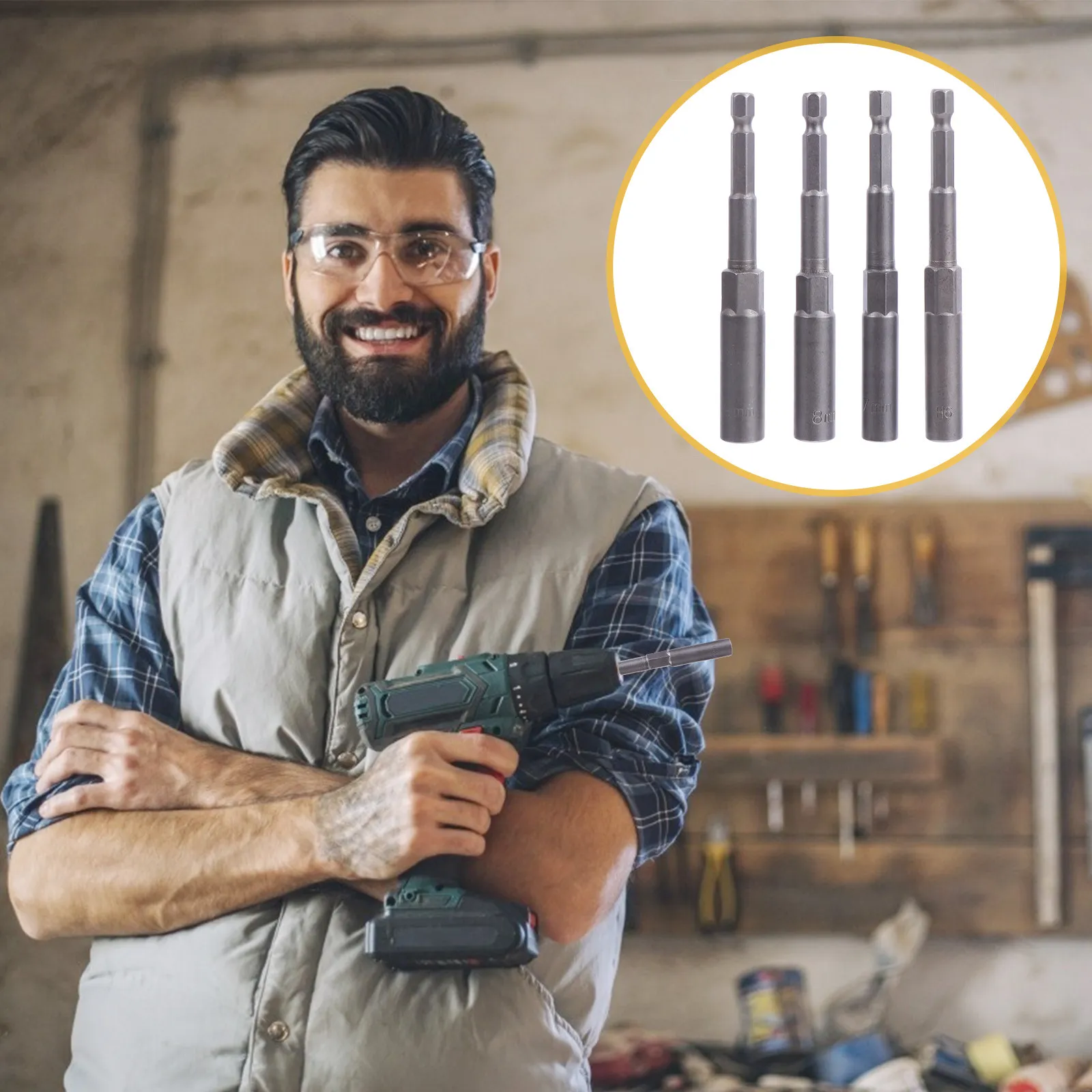 4Pcs Magnetic Bit Sleeve Holders Portable Screwdriver Extension Bar Heat Treated Alloy Steel Drill Bit Extension Bar Power
4Pcs Magnetic Bit Sleeve Holders Portable Screwdriver Extension Bar Heat Treated Alloy Steel Drill Bit Extension Bar Power